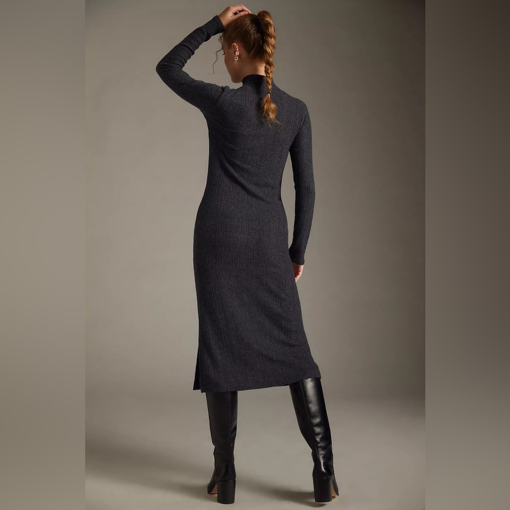 Anthropologie Gray Midi Dress - Picture 5 of 11